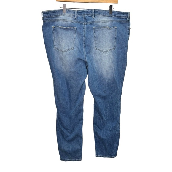 Reitman's Blue Distressed Skinny Jeans Size 22 - Picture 2 of 13